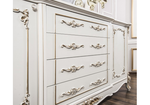 Комод Флоренция белый глянец