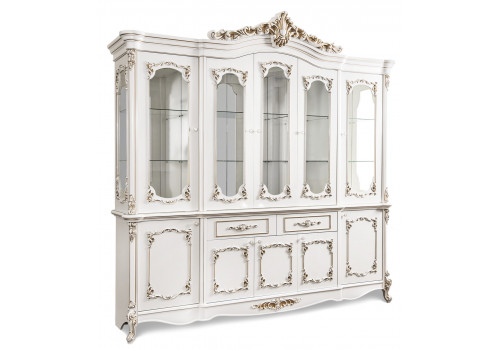 Сервант Флоренция белый глянец