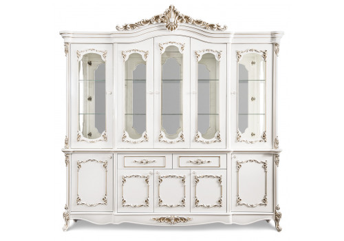 Сервант Флоренция белый глянец