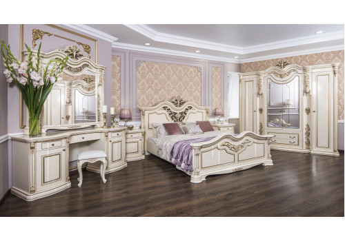 Спальня Габриэлла крем глянец 4-ств 1,8м