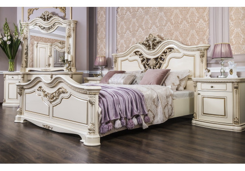 Спальня Габриэлла крем глянец 4-ств 1,8м