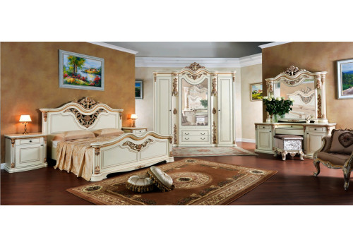 Спальня Габриэлла крем глянец 4-ств 1,8м