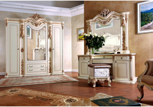 Спальня Габриэлла крем глянец 4-ств 1,8м