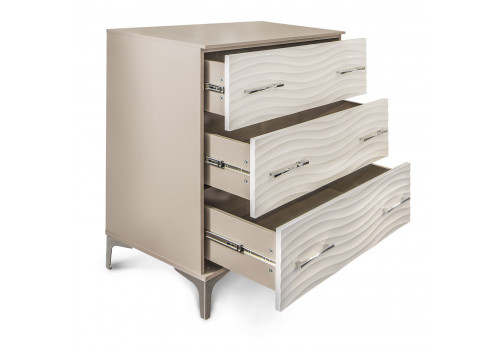 Комод Gravita Гравита белый глянец 3 ящика