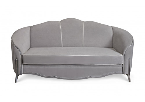 Диван Gravita Гравита серый серебро 3-х местный