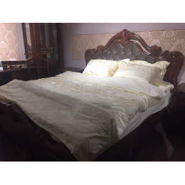 Кровать Илона караваджо 180х200 с мягким изголовьем