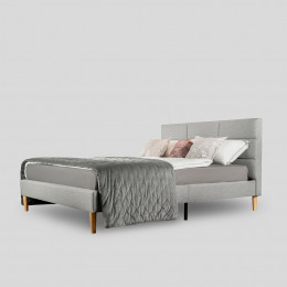 Кровать Милана серый 140х200