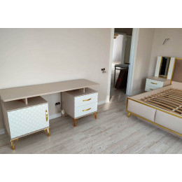 Туалетный столик Lara Лара белый глянец