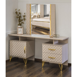 Туалетный столик Lara Лара бежевый глянец