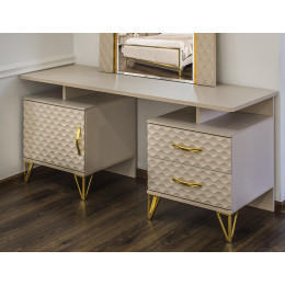 Туалетный столик Lara Лара бежевый глянец