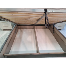 Ящик с подъемным механизмом Лейла серый 160х200