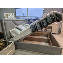 Ящик с подъемным механизмом Лейла серый 160х200