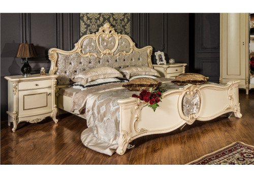 Спальня Лорена крем глянец 6-ств 1,8м