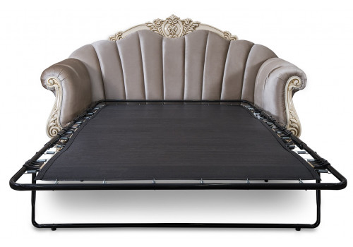 Диван Марселла крем глянец 3-х местный