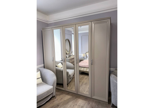 Спальня Мишель Лайт серый камень 4-ств 1,8м
