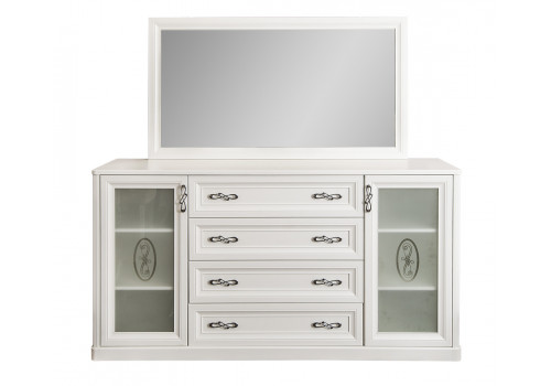 Комод Мишель белый матовый в гостиную