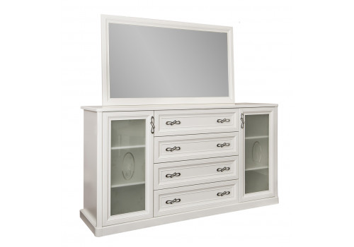 Комод Мишель белый матовый в гостиную