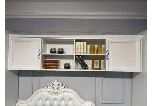 Секция навесная мост Мишель белый матовый