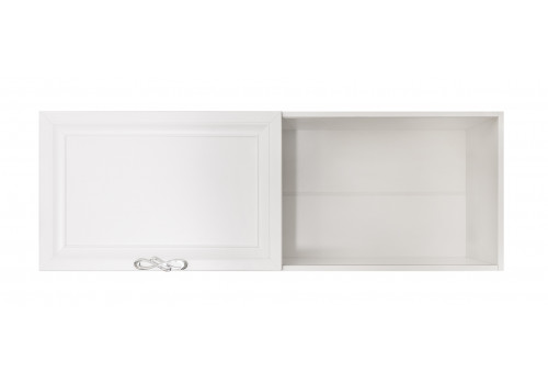 Полка навесная Мишель белый матовый книжная