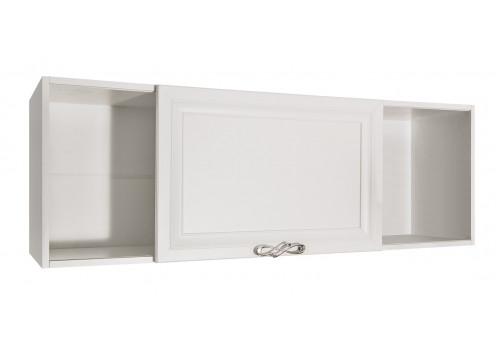 Полка навесная Мишель белый матовый книжная