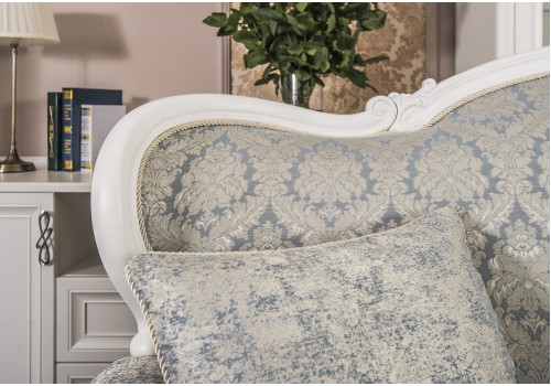 Диван Мишель белый матовый 3-х местный