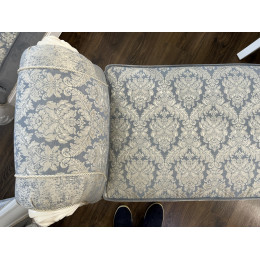 Оттоманка Мишель белый матовый с одним подлокотником