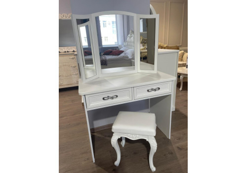 Туалетный столик Мишель белый матовый