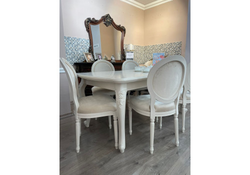 Стол Мокко серый камень прямоугольный