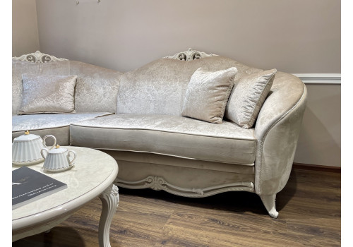 Диван Мокко бежевый угловой 2-у-1