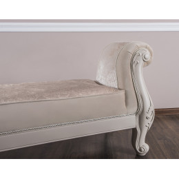 Оттоманка Мокко бежевый с одним подлокотником