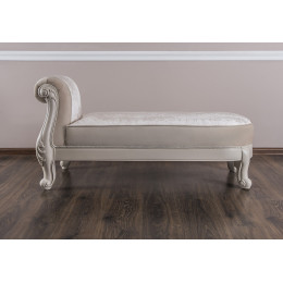 Оттоманка Мокко бежевый с одним подлокотником