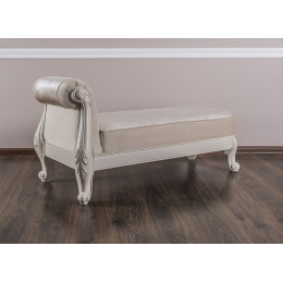 Оттоманка Мокко бежевый с одним подлокотником