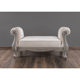 Оттоманка Мокко серый камень с двумя подлокотниками