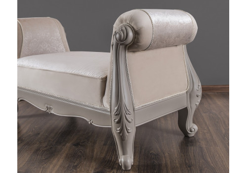 Оттоманка Мокко серый камень с двумя подлокотниками