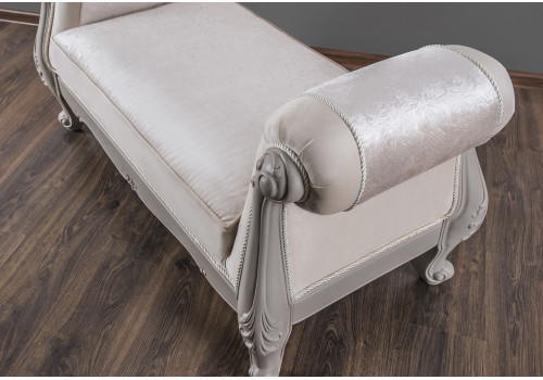 Оттоманка Мокко серый камень с двумя подлокотниками