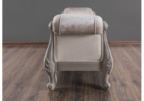 Оттоманка Мокко серый камень с двумя подлокотниками