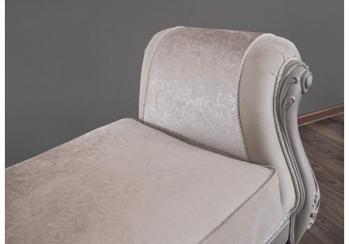 Оттоманка Мокко серый камень с двумя подлокотниками