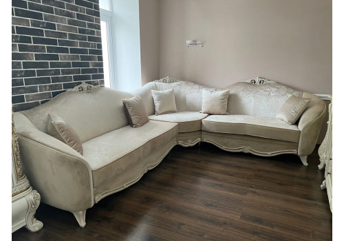 Диван Мокко бежевый угловой 2-у-1