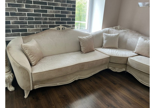 Диван Мокко бежевый угловой 2-у-1