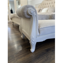 Оттоманка Мокко бежевый с двумя подлокотниками