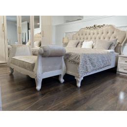 Оттоманка Мокко бежевый с двумя подлокотниками