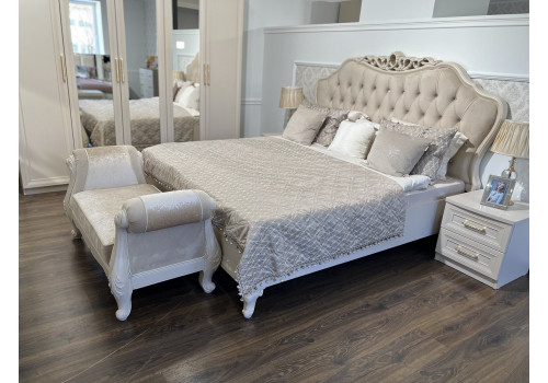 Оттоманка Мокко бежевый с двумя подлокотниками