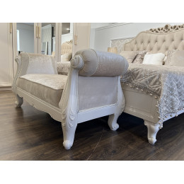 Оттоманка Мокко бежевый с двумя подлокотниками