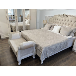 Оттоманка Мокко бежевый с двумя подлокотниками