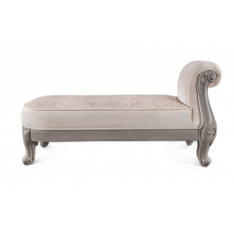 Оттоманка Мокко серый камень с одним подлокотником