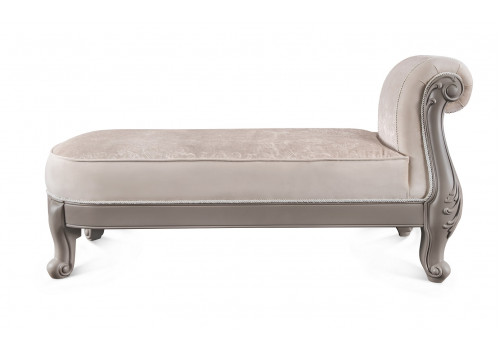 Оттоманка Мокко серый камень с одним подлокотником