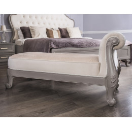 Оттоманка Мокко серый камень с одним подлокотником