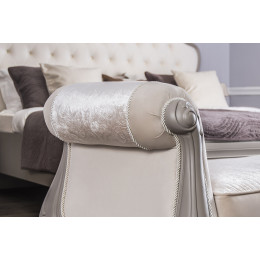 Оттоманка Мокко серый камень с одним подлокотником