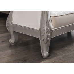 Оттоманка Мокко серый камень с одним подлокотником