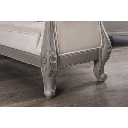 Оттоманка Мокко серый камень с одним подлокотником